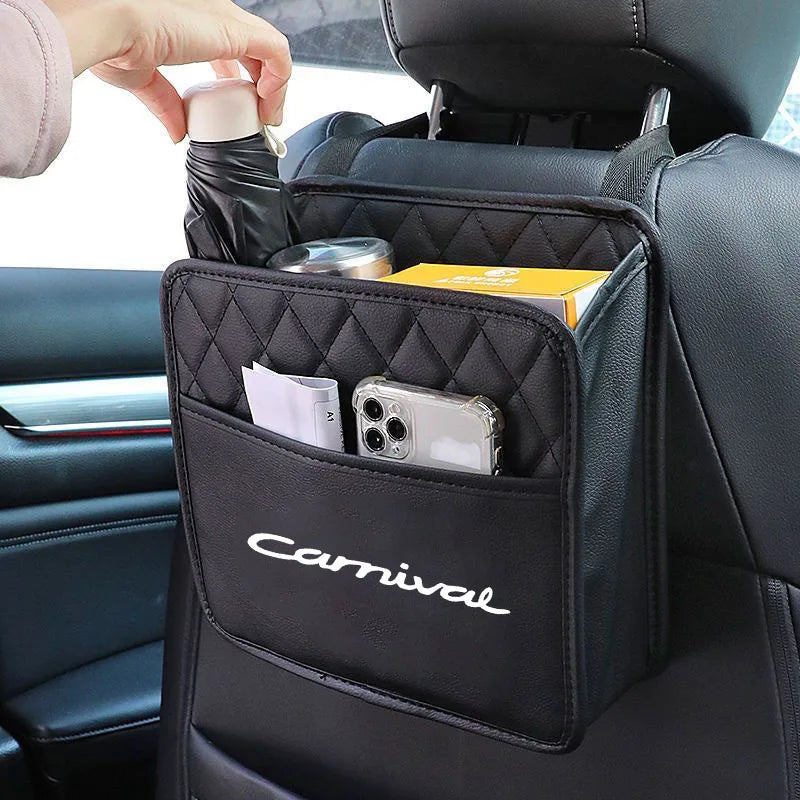 Car Pocket Trunk Bag Organizer Stowing Tidying Protectors for Trip Kids Travel Multi Hanging For KIA carnival Accessories