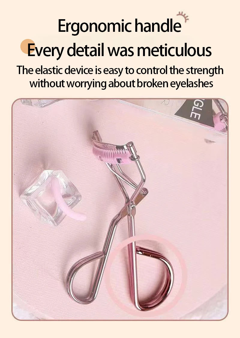 Professional Rose Gold Eyelash Curler Eyelash Cosmetics Makeup Tools Ladies Accessories Quick Styling Compact Portable