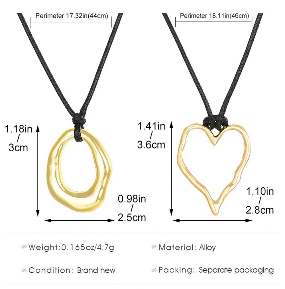 Fashion Geometry Necklace 1pc Zinc Alloy Pendant for Men and Women Jewelry Design Trendy Festival Gift Decoration Sweater Clothe