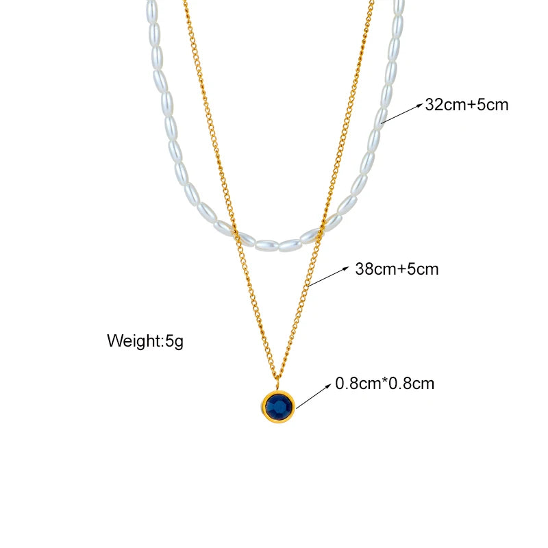 MEYRROYU316L Stainless Steel Geometry Star Moon Butterfly Pendant Multilayer Chain Choker Necklace For Women Wedding Accessories