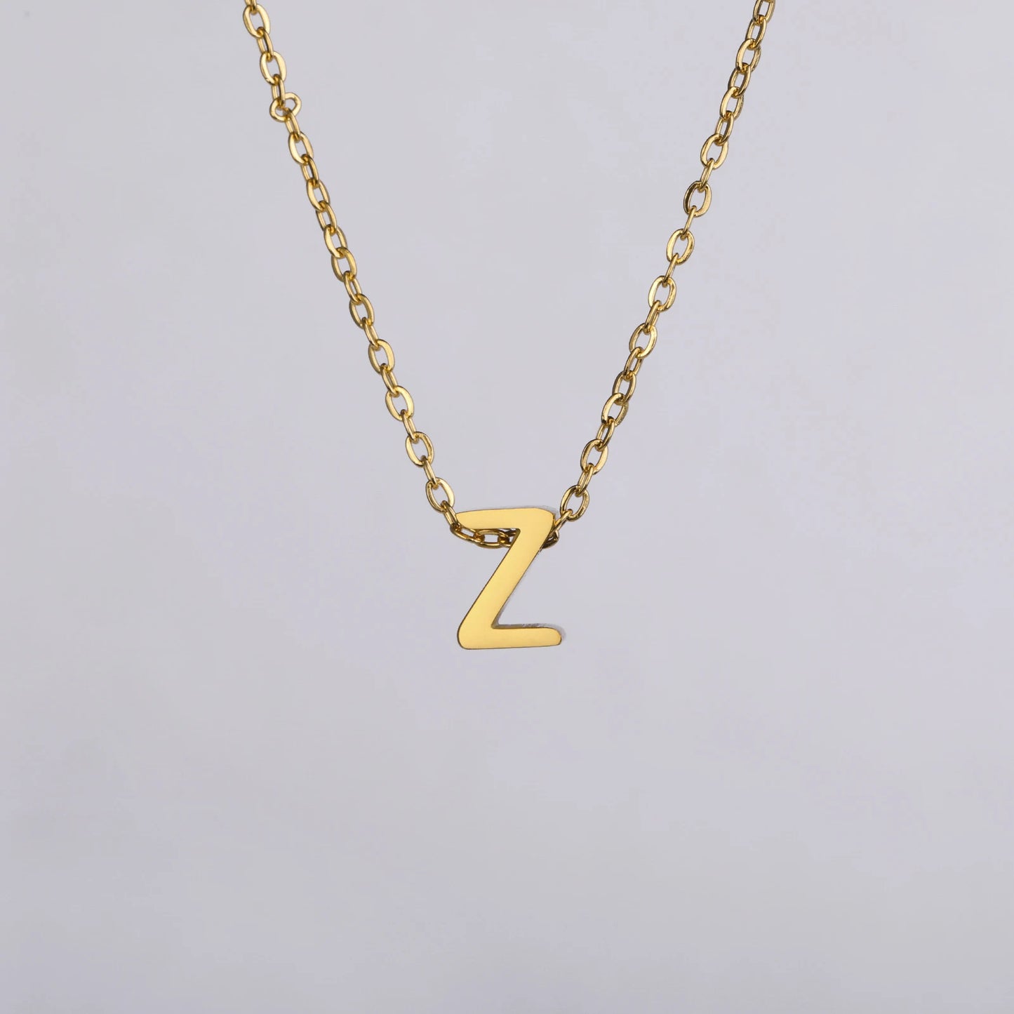 Unift Family Initial Name Necklaces Letter Alphabet M Pendant Stainless Steel Women Neck Chain Choker Trendy Minimalist Jewelry