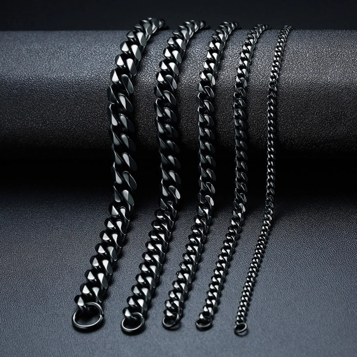 3mm/5mm/7mm/9mm/11mm Stainless Steel Curb Cuban Chain Necklace Link Men Women  18-28''