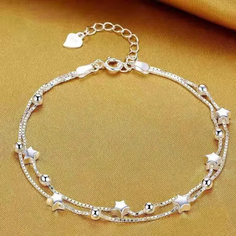 925 Sterling Silver Bracelet Woman Vintage Luxury Original Jewelry Accessories Fashion Designer Party Wedding Jewelry Gifts 2023