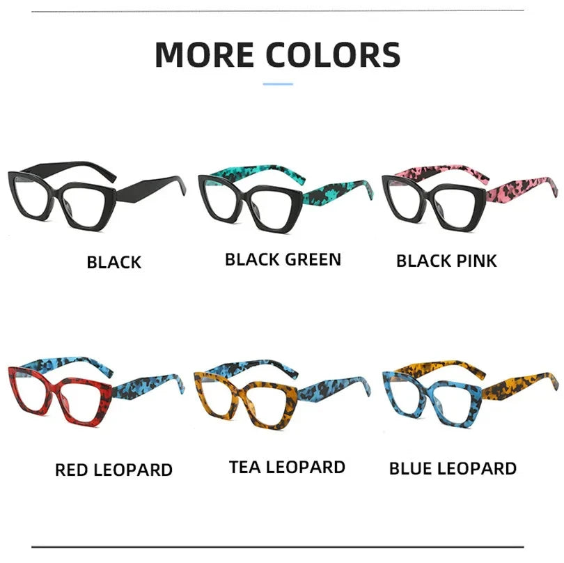 New in Cat Eye Optical Glasses Women Myopia Prescription Glasses Hyperopia Reading Glasses Anti Blue Light Computer Glasses