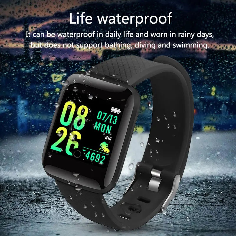 Silicone Sport Smart Watch Men Women Kids Fitness Watches Bracelet Electronics Smart Clock For Android iOS Waterproof Smartwatch