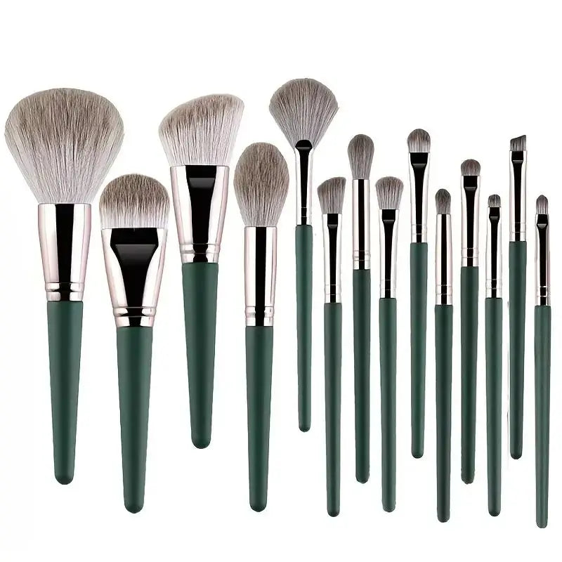 14Pcs Makeup Brushes Set Large Fluffy Soft Eye Shadow Foundation Brush Women Cosmetic Powder Blush Blending Beauty Make Up Tools