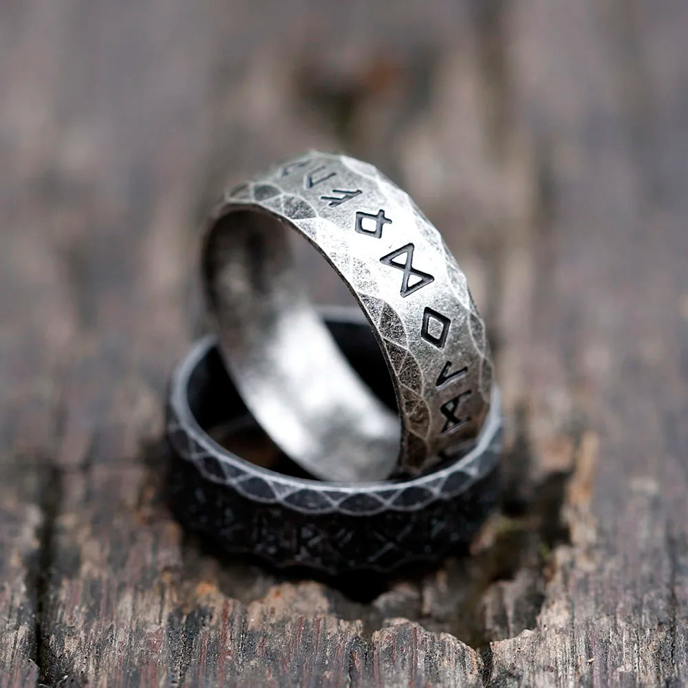 2022 NEW Men's 316L stainless-steel rings retro Odin Viking rune for teen RING Amulet fashion Jewelry Gift free shipping