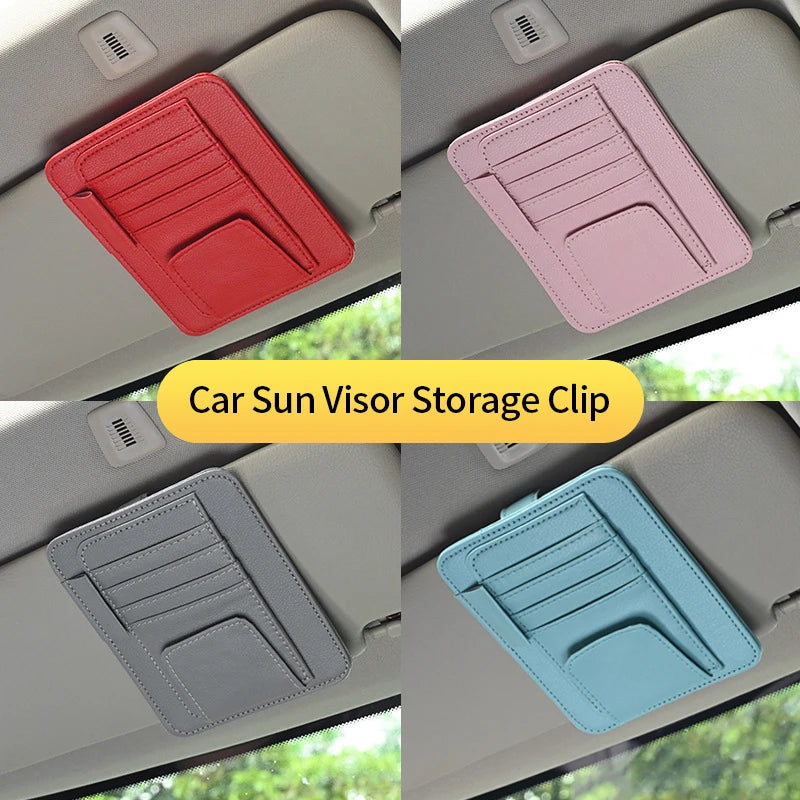 Car Sun Visor Organizer Multi-pocket Interior Accessories For Car Stuff Bmw X3 G01 Internal Spare Parts Cup Holder Car G80