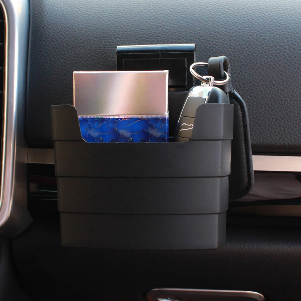 Universal Car Stuff Bucket Compact Easy Install Auto Storage Box For Vehicle