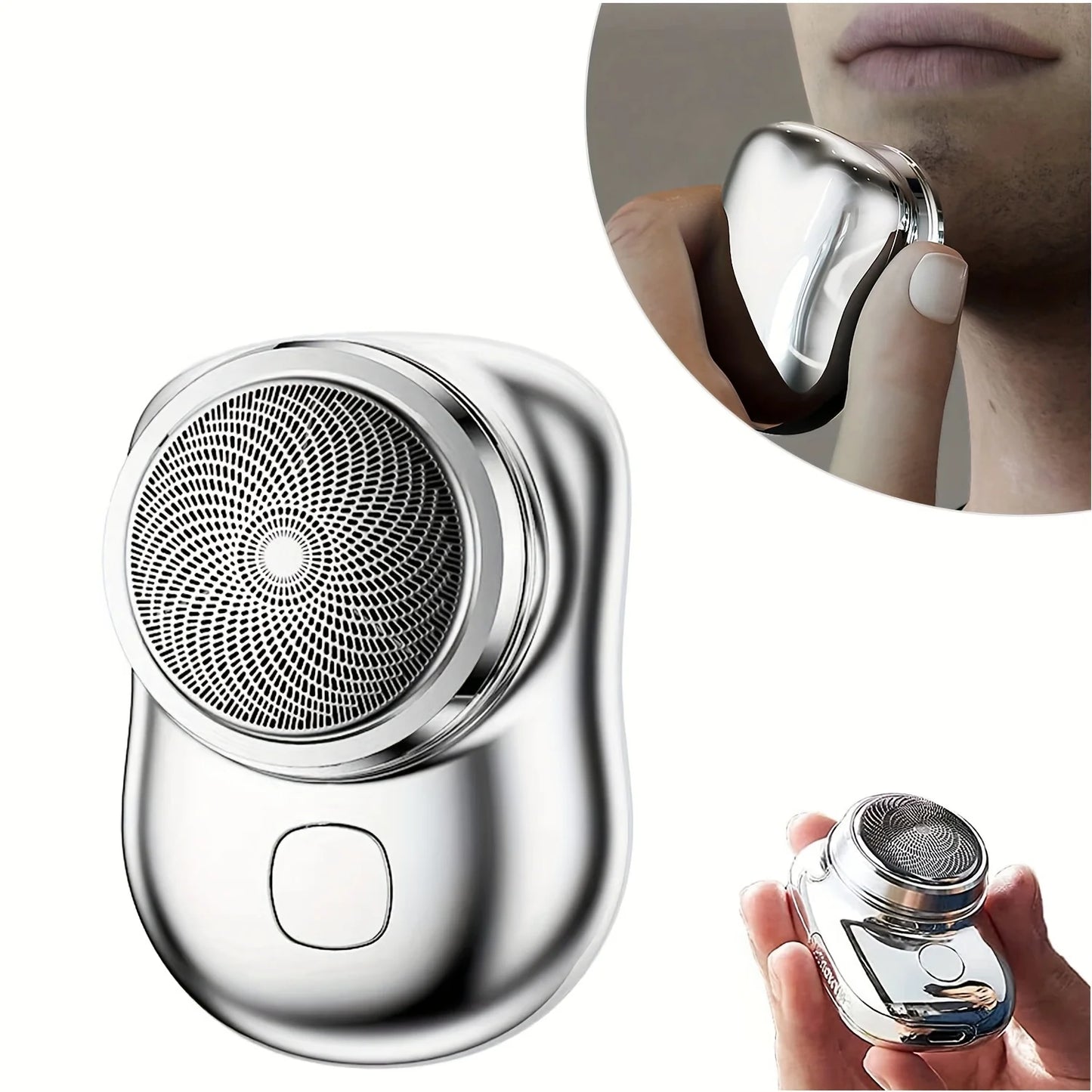 Electric Shaver Portable Mini Shaver Fast Charging Travel Version Men's Car Mounted Blade Water Wash