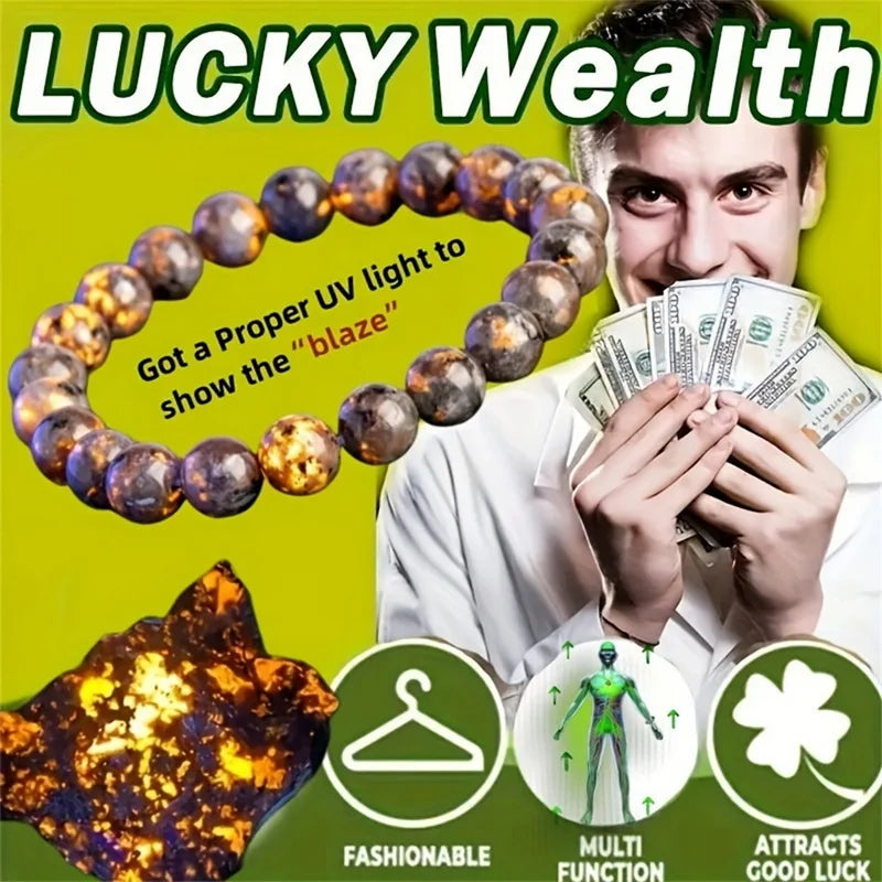 Lucky Wealth Beaded Bracelet For Men Women Good Luck Attract Prosperity Protection Bracelet Jewelry Best Friend Birthday Gift