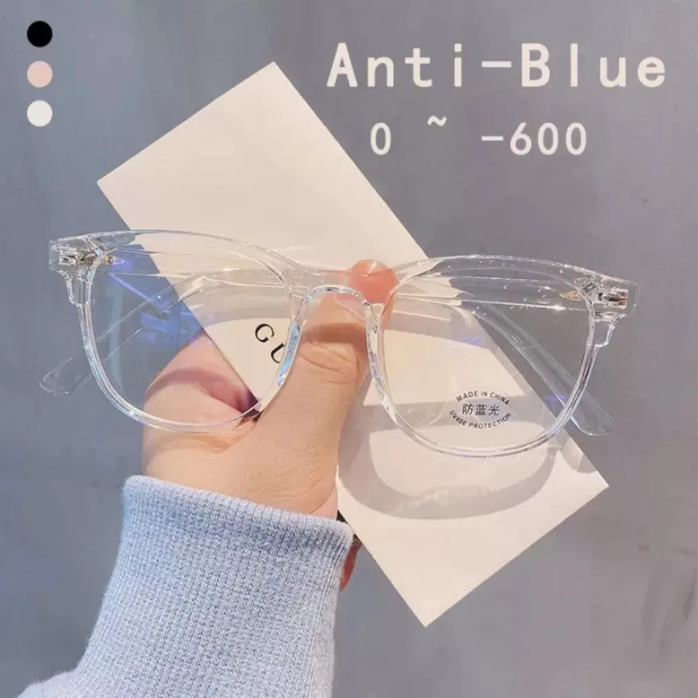 Women Myopia Glasses Anti-blue Light Clear Eyeglasses Prescription Shortsighted Transparent Computer Glasses Gafas De Lectura