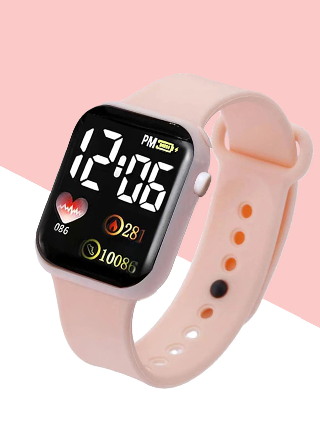 6PCS Love Square digital display digital Watch Girl Boy and Butterfly Jewelry Set Lady Star Bracelet Gift Set