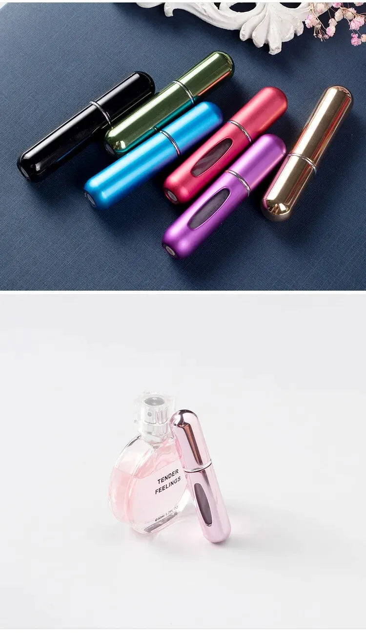 5ml Perfume Sub-bottles Bottom Filling High-end Portable Press Spray Small Spray Bottle Empty Bottle Sample Subpackaging Device