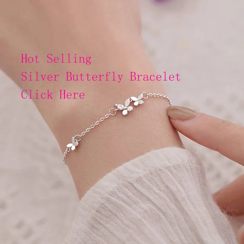 VENTFILLE 925 Sterling Silver Double Love Heart Hollow Round Beads Bracelet Female Fashion Romantic Jewelry Classic Adjustable