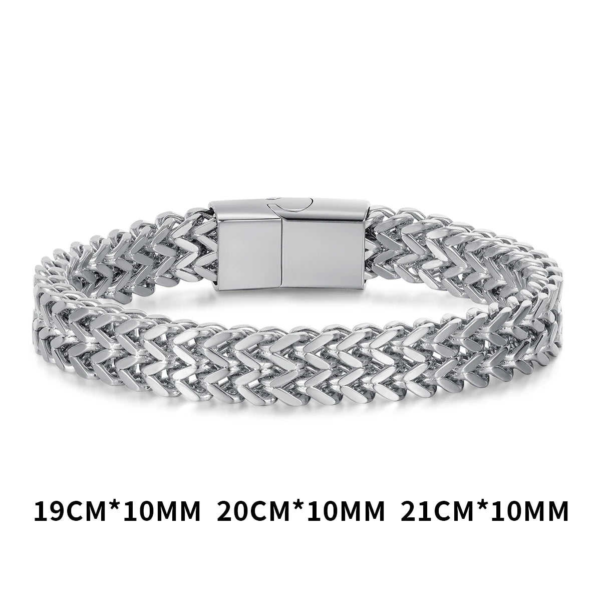 Fashion Men Cuban Bracelet Stainless Steel Women Bracelet On Hand For Couple Unisex Wrist Chain Jewelry