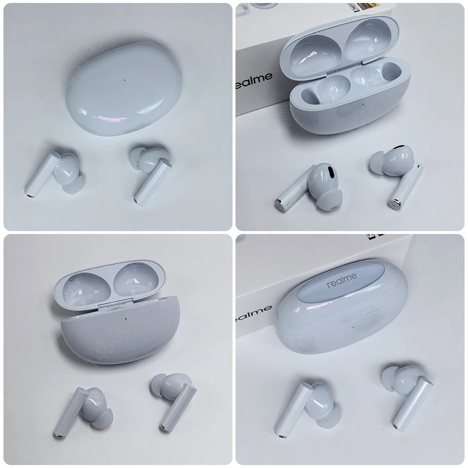 Global Version realme Buds Air 6 Pro TWS Earphone 50dB Active Noise Cancelling TWS Earphone LDAC IP55 40 Hours Battery Life