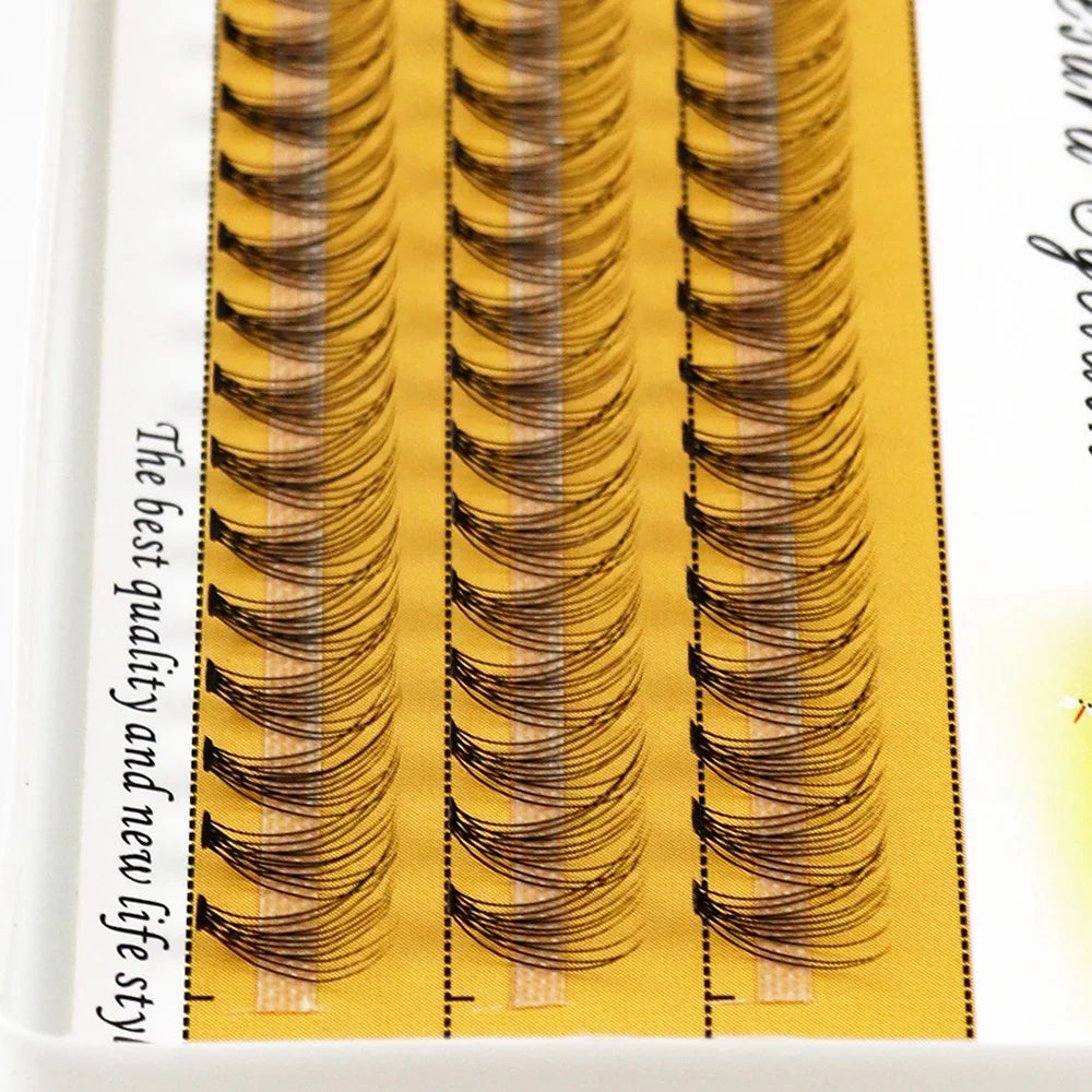 1 Box/60 Bunches Mink Eyelashes Natural 3D Russian Individual Eyelash extension 10D Eyelash cluster Makeup Tool Lashes Wholesale