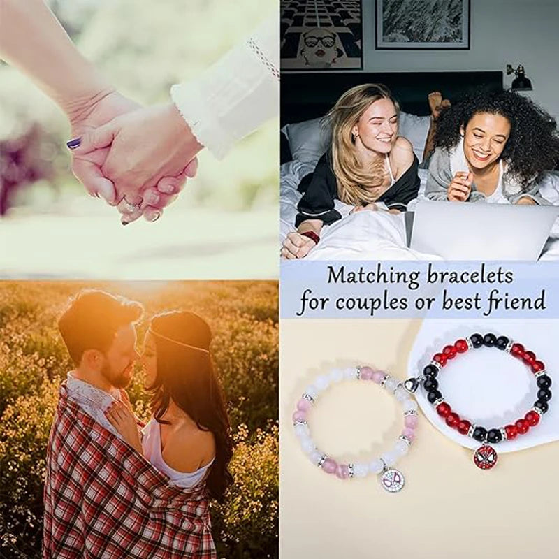 Spider Friendship Bracelets Matching Bracelets for Couple Best Friends Spider Bracelets Birthday Jewelry Gifts for Women Girls