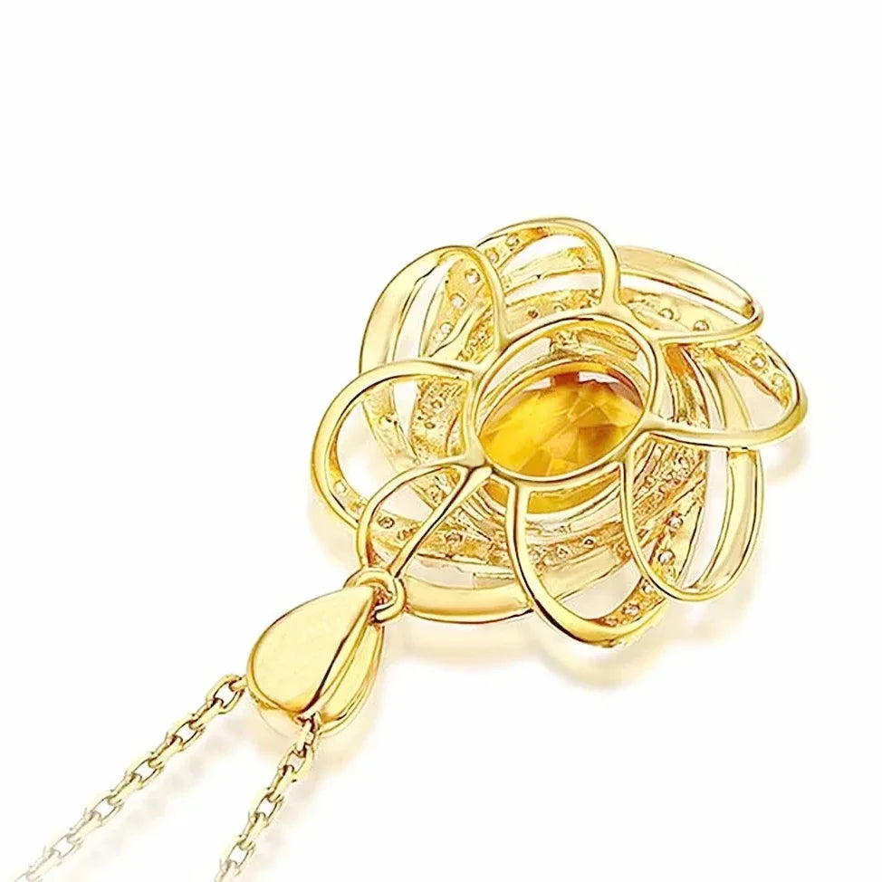 Delysia King  Citrine Jewelry Pendant Necklace Ladies