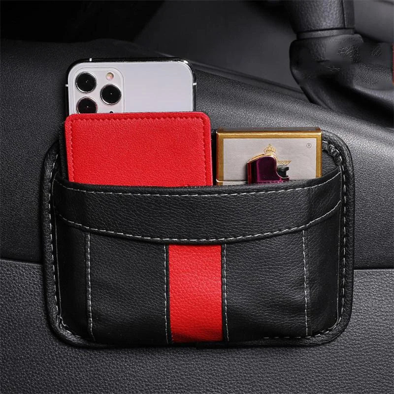 Pu Leather Car Storage Bag Multifunctional Small bags Car Interior Organizer for Phone Key Card Small Stuff Storage