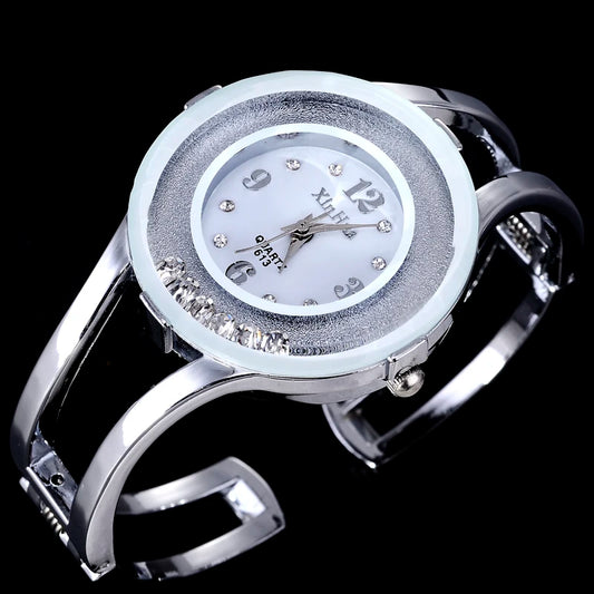 Women Watches Bracelet Relogio Feminino Quartz Fashion Bangle Watch Womens Crystal Stainless Steel Wristwatch Bayan Kol Sat