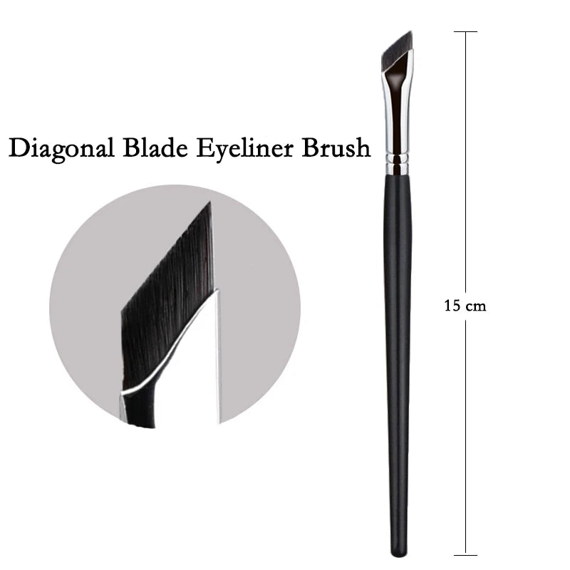 Upgrade Blade Eyeliner Brush Ultra Thin Fine Angle Flat Eyebrow Brush Under The Eyes Place Makeup Brush Precise Detail Brush