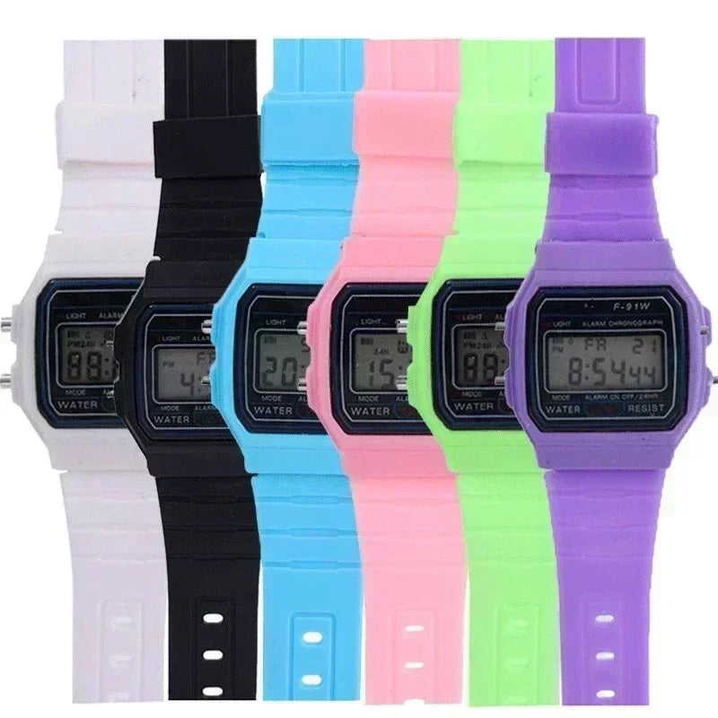 F91W Men Watch Fashion LED Digital Watches For Woman Sports Military Wristwatches Vintage Silicone Wristband Electronic Clock