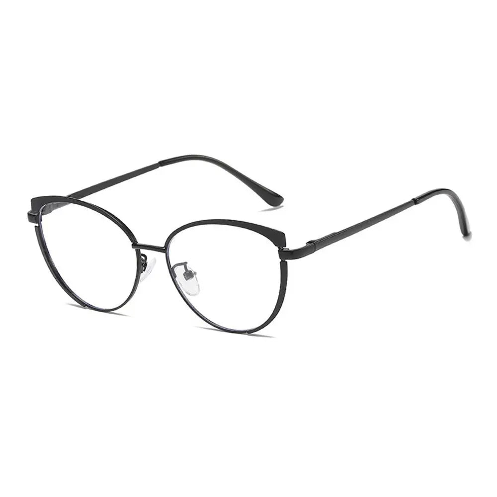 Blue Metal Light Blocking Women Designers Eyeglasses Optical Spectacle Computer Eye Protection Glass Fashion Eyewear