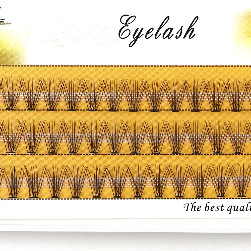 1 Box/60 Bunches Mink Eyelashes Natural 3D Russian Individual Eyelash extension 10D Eyelash cluster Makeup Tool Lashes Wholesale