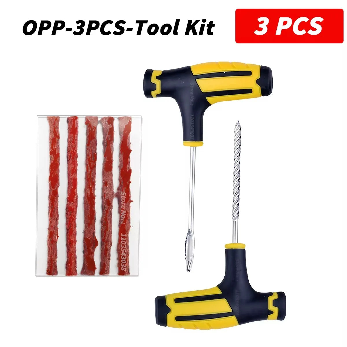 Car Tire Repair Kit Puncture Plug Tools Tyre Puncture Emergency for Tire Strips Stirring Glue Repair Tool Kit Car Accessories