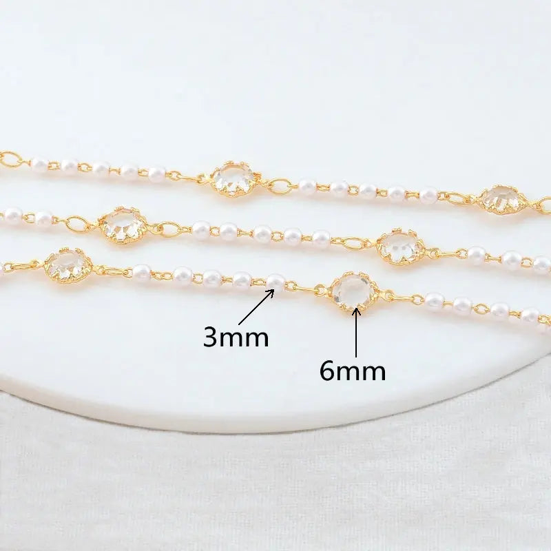 14K Gold Color Plated Brass Round Star Link Chains Necklace Chains High Quality Jewelry Accessories