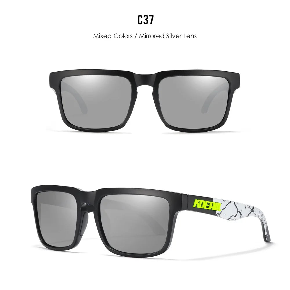 2024 Kdeam Original Brand Design Polarized Sunglasses for Women/Men Green Frame Lenses Fashion Unisex Trendy Outdoor Eyewear