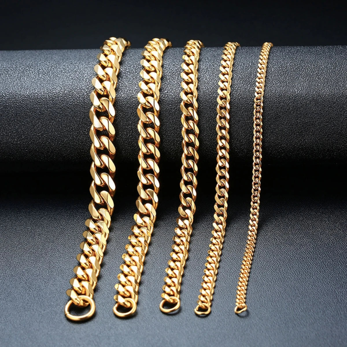 3mm/5mm/7mm/9mm/11mm Stainless Steel Curb Cuban Chain Necklace Link Men Women  18-28''