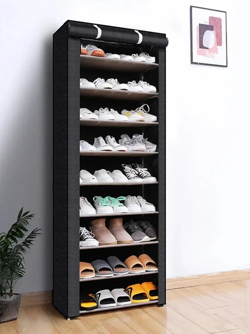 Dustproof Shoe Storage Rack Organizer Multilayer Nonwoven Shoes Storage Cabinet Home Hallway Space-saving Cabinets Shoe Shelf