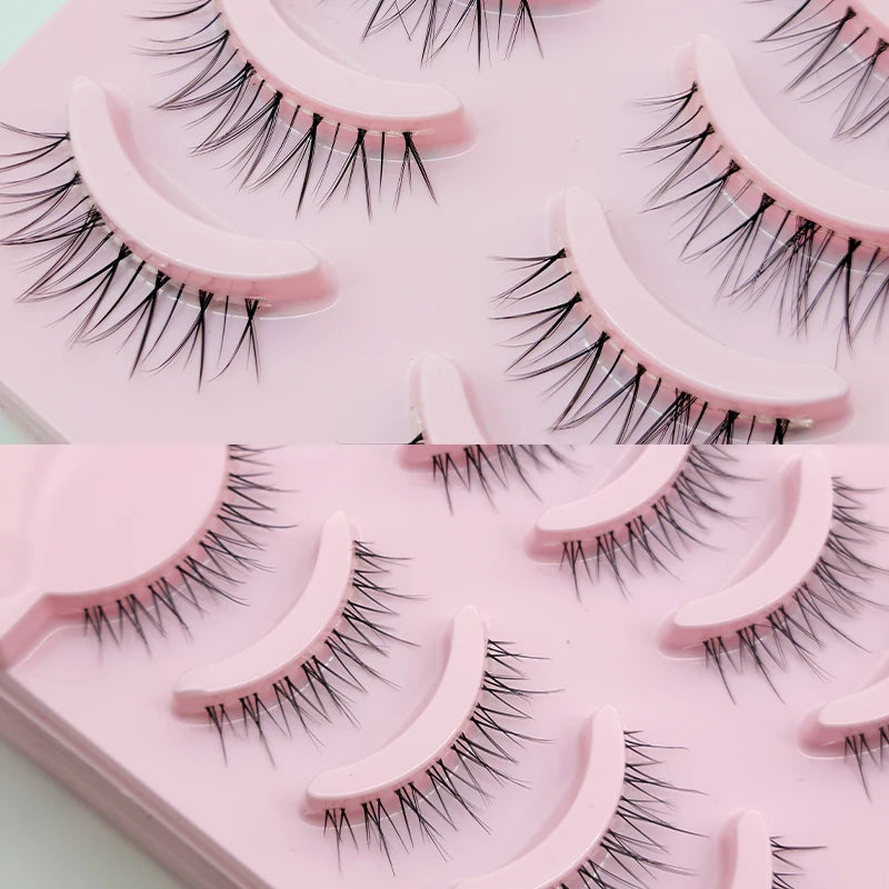 New Manga Lashes Soft Natural Eyelashes Thick False Eyelashes Manga Eyelashes Daily Dating Makeup Eyelashes Lashes Wispy