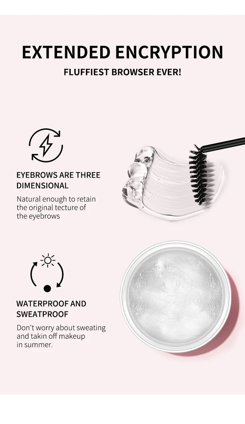 Eyebrow Styling Cream Waterproof 3D Quick-drying Makeup Eyebrow Sculpt Soap Natural Wild Brow Pomade Setting Gel Wax Cosmetics