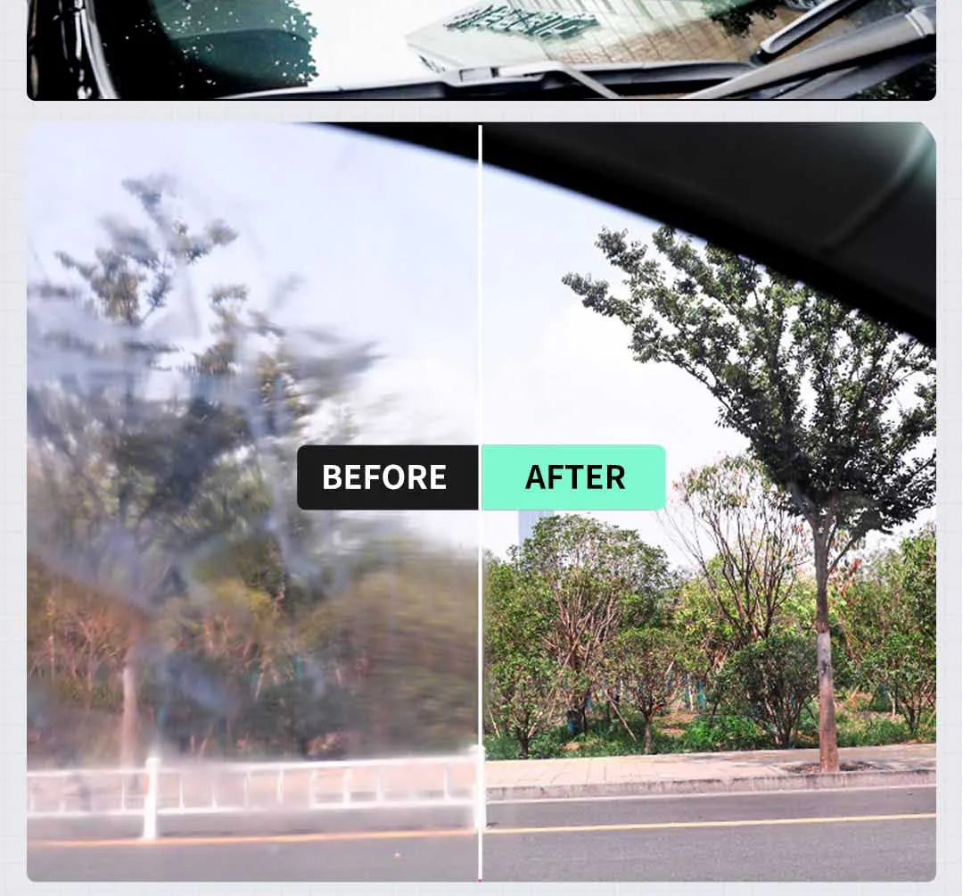 Car Glass Oil Film Remover Aivc  Glass Polishing Compound Windshield Cleaner Car Glass Polishing Clear Window Auto Detailing