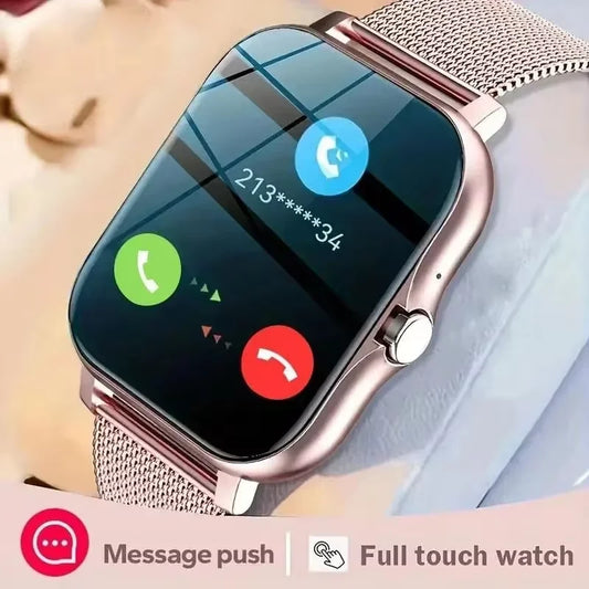 Smart Watch Android Phone 1.44'' Inch Color Screen Bluetooth Call Blood Oxygen/Pressure Monitoring Smart Watch Women Men