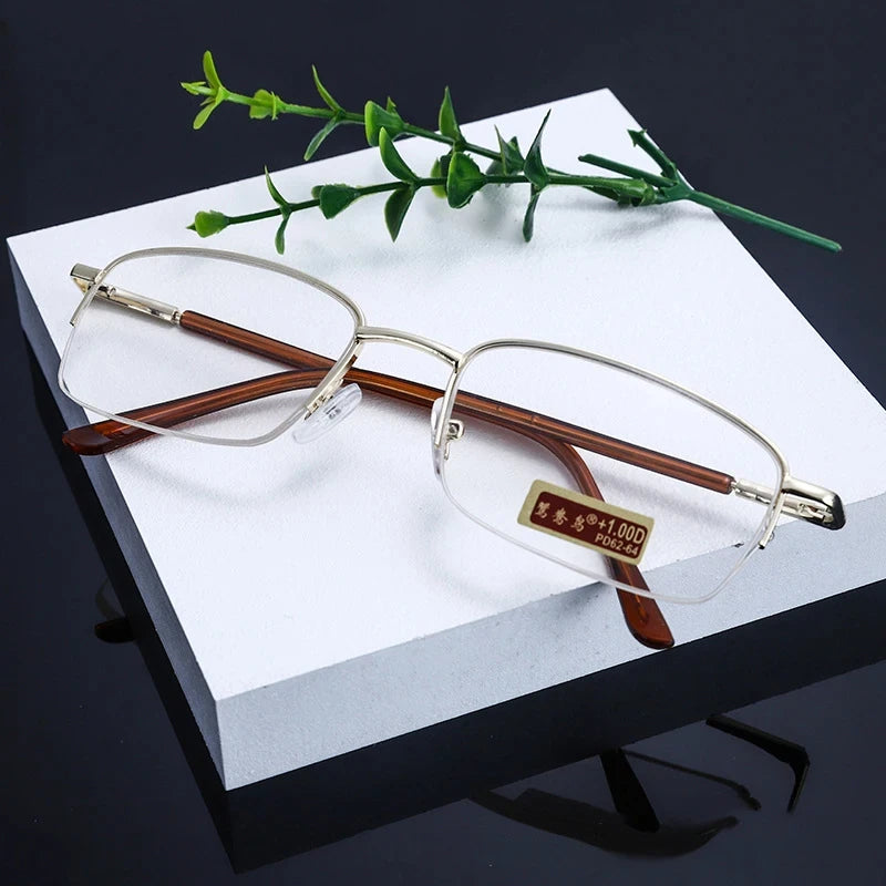 Men Glass Reading Glasses Presbyopic Eyewear0.5 0.75 1.0 1.25 1.5 2.0 2.25 2.5 2.75 3.0 3.25 3.5 3.75 4.0 4.5 5.0 Unisex