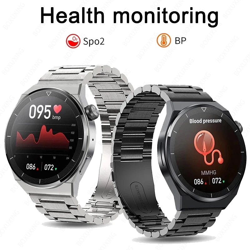 For Huawei Xiaomi GT3 Pro Smart Watch Men AMOLED 390*390 HD Screen Heart Rate Bluetooth Call IP68 Waterproof SmartWatch 2024 New