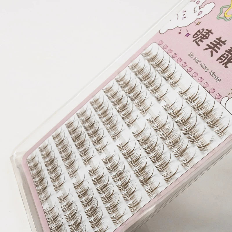 Brown Sunflower False Eyelashes Black Natural Manga Lashes Anime Eyelashes Large Capacity Eyelashes Extension Chinese Makeup