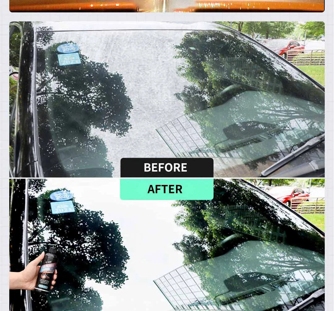 Car Glass Oil Film Remover Aivc  Glass Polishing Compound Windshield Cleaner Car Glass Polishing Clear Window Auto Detailing