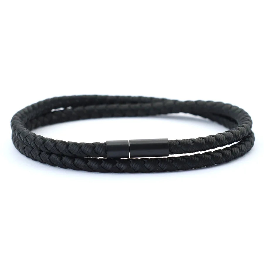 2024 New Simple Style Keel Rope Bracelet For Men Bilayer Wrap Braslet Bangle Homme Nautical Braclet Gifts For Him Pulseria Joias