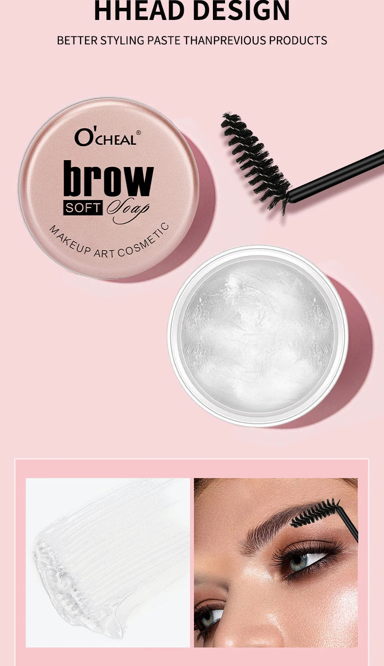 Eyebrow Styling Cream Waterproof 3D Quick-drying Makeup Eyebrow Sculpt Soap Natural Wild Brow Pomade Setting Gel Wax Cosmetics