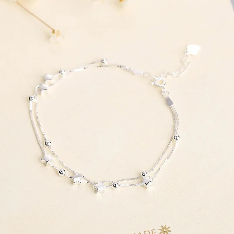 925 Sterling Silver Bracelet Woman Vintage Luxury Original Jewelry Accessories Fashion Designer Party Wedding Jewelry Gifts 2023