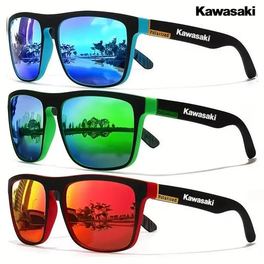 Kawasaki Polarized Sunglasses UV400 Protection for Men and Women Outdoor Hunting Fishing Driving Bicycle Sunglasses Optional Box