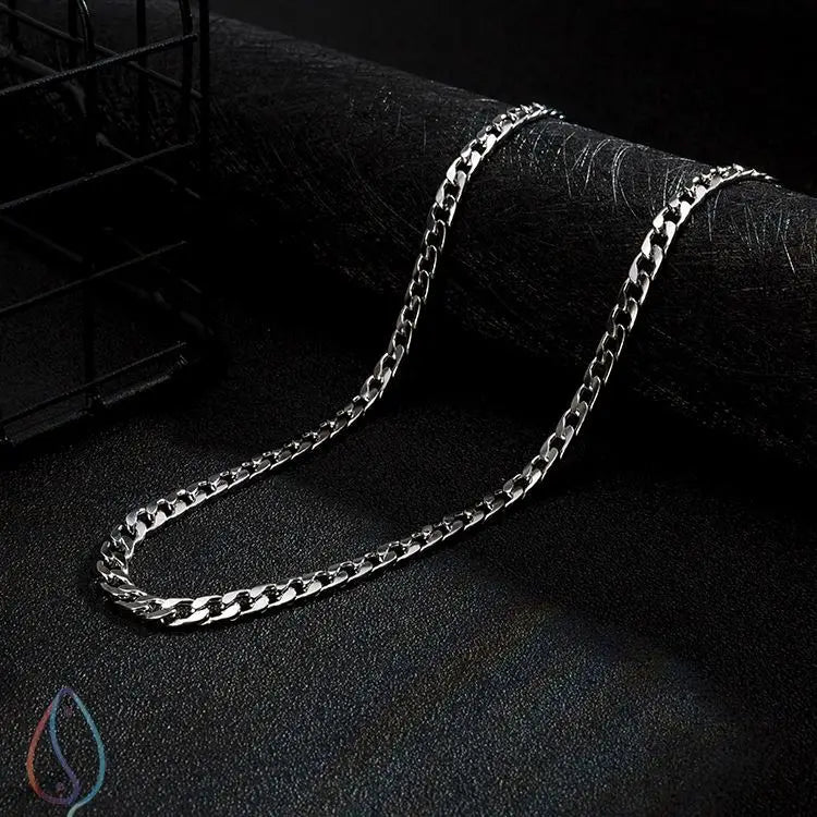 Stainless Steel Chain Necklace Long Hip Hop for Women Men on The Neck Fashion Jewelry Gift Accessories Silver Color Choker