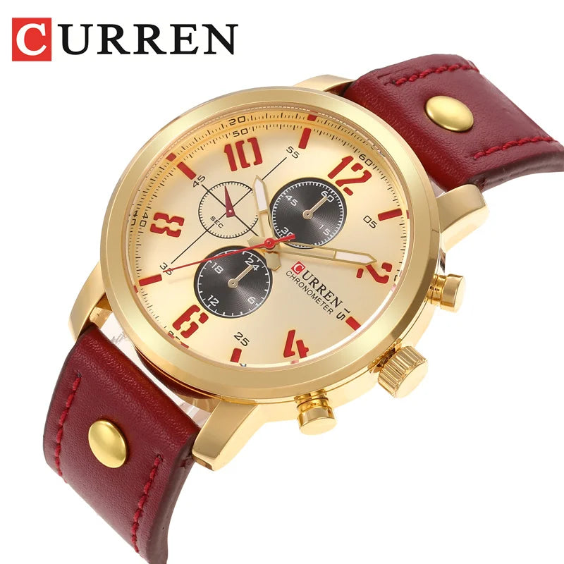 Curren Top Brand Factory Men's Watches Luxury Fashion&Casual Business Quartz Watch Date Wristwatch for men Relogio Masculino