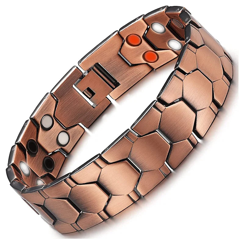 Healing Healthy Copper Magnetic Bracelet for Men Arthritis Pain Relief Bio-Energy Blood Pressure Bracelet Health Bangle Jewelry